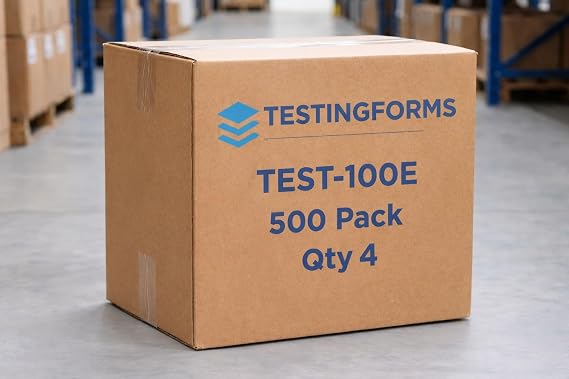 2000 Sheet Pack Scantron 882-E Compatible Testing Forms, 100 Answers