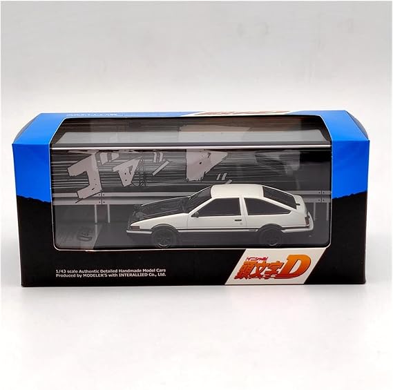 Scale Finished Model Car 1:43 For Toyota AE86 Initial D Simulation Alloy Racing Car Model Diecast Vehicle Collection Ornament Miniature Replica Car