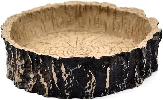 XYZReptiles Reptile Water Bowl Naturalistic Terrarium Reptile Water Dish Small