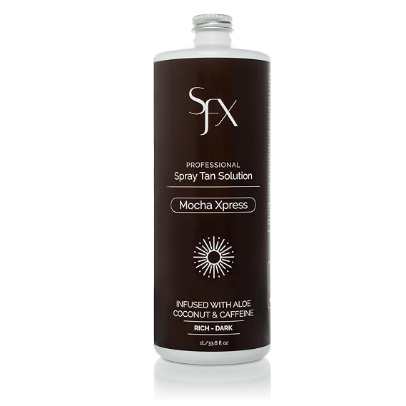 SunFX MOCHA XPRESS All Natural Spray Tan Solution - Dark Summer 4 Fl Oz