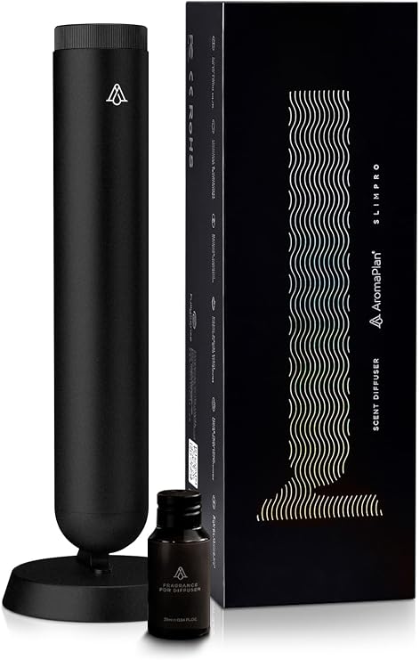 2026 AromaPlan Cordless Tower Diffuser + Scent 5 Star Hotel, Aluminum | Rechargeable 1-Week Battery, 800 Sq Ft Coverage, Whisper-Quiet 38 dB, Remote/Touch Control, No App Needed, Zero Residue