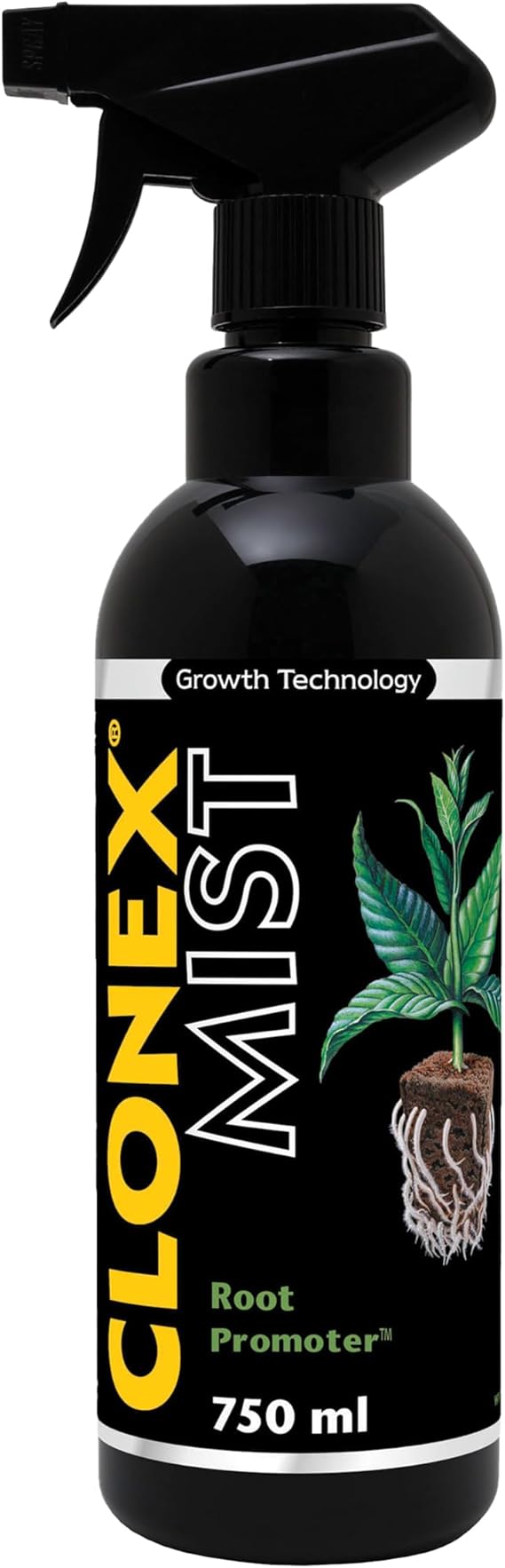 Clonex Mist Root Promoter Ready-to-Use Foliar Spray for Cuttings & Stock Plants, Supports Root Development in Plants - 750ml