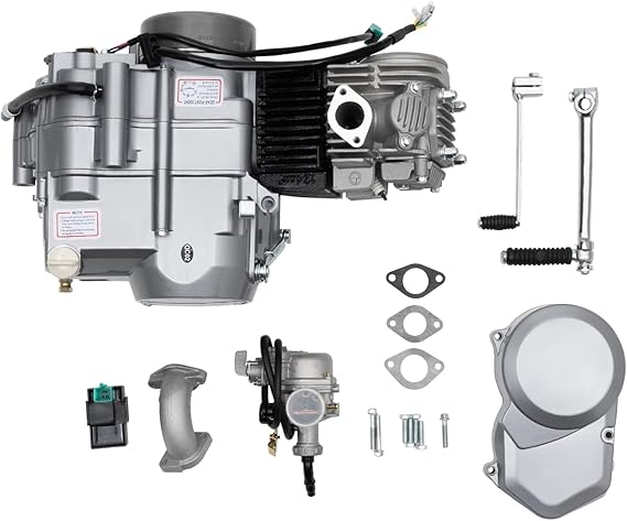 125CC 4-Strokes Engine Motor, Motorbike Engine, Motorcycle Dirt Pit Bike, with CDI Ignition System, Kick Start, Air-cooled, for Go Kart ATV Pit Bike Buggy, For Honda CRF50 XR50 Z50 XR70