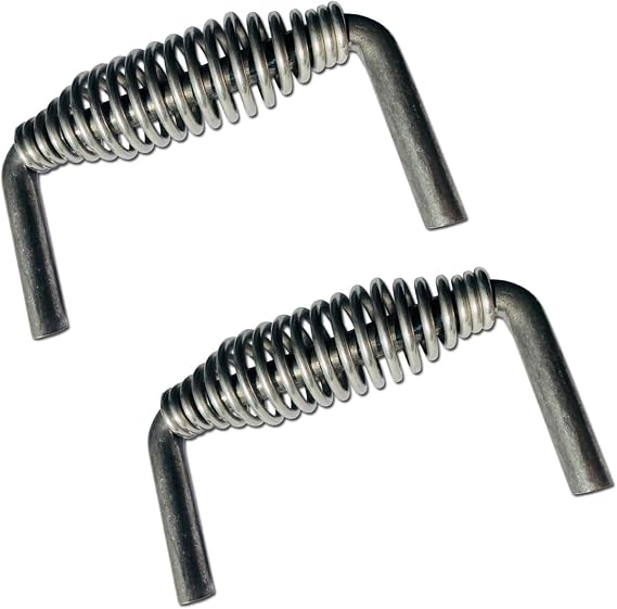 LavaLock Island Outdoor, LLC 5-3/8" Stainless Spring Handle with 1/2" Steel Rod (6" Wide, 3.5" Tall) - Weld ON (2)