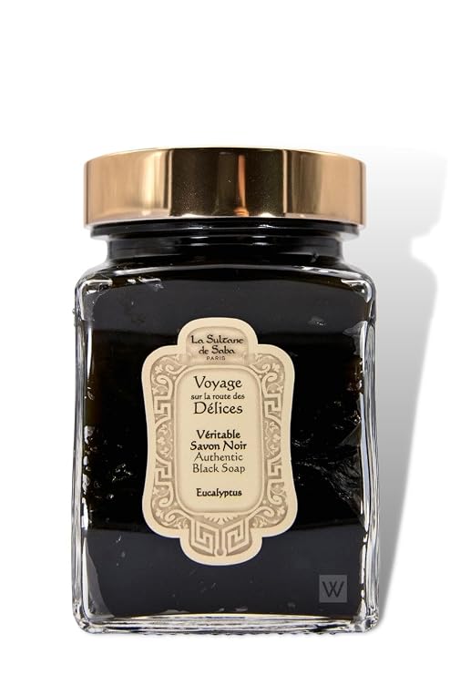 La Sultane de Saba - Black Soap Eucalyptus, 300gr - Traveling on the road of Delights