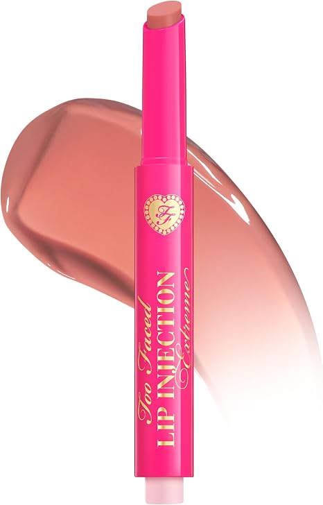 Too Faced Lip Injection Extreme Plumping Clicks | Glossy Lip Plumper, Hydrating + Dewy with High Shine Sheer Colour