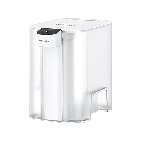 Waterdrop ED04W-L Mega Electric Water Filter Dispenser, Large 27-Cup, White