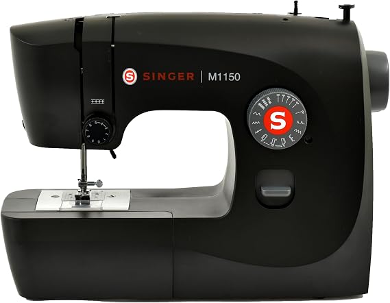 SINGER M1150 Lightweight & Portable Sewing Machine With 45 Stitch Applications, LED Light & 4-step Buttonhole | Used for Mending and Sewing