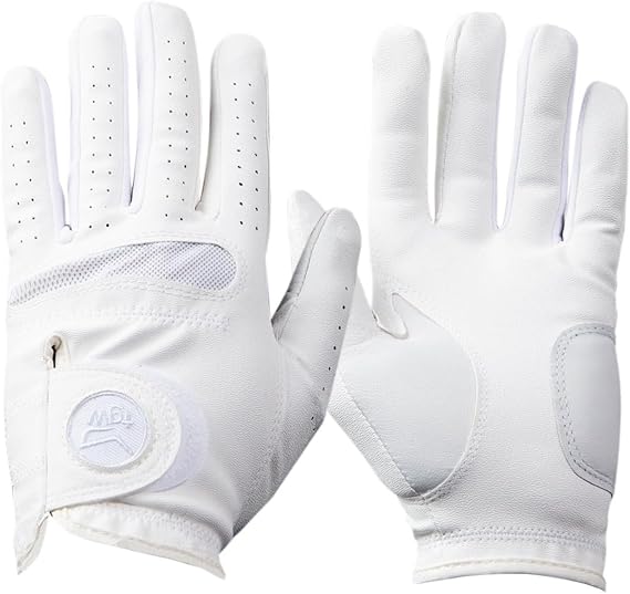 TGW Women's Players Golf Glove for Golfing Regular White/White Large Left