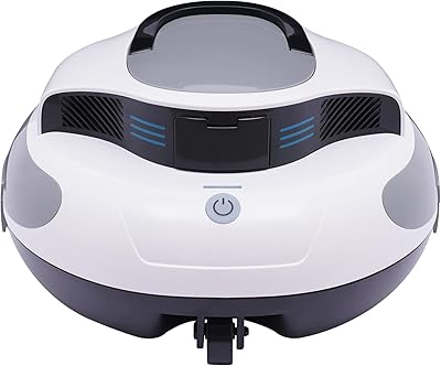 LABIXIAOXINRobotic Cordless Pool Vacuum Cleaner for Above Ground Pools with Powerful Dual Brushless Motors, 75 Mins Runtime, Self-Parking, Automatic Robot Cleaners for Inground Flat Pools up to 807ft²