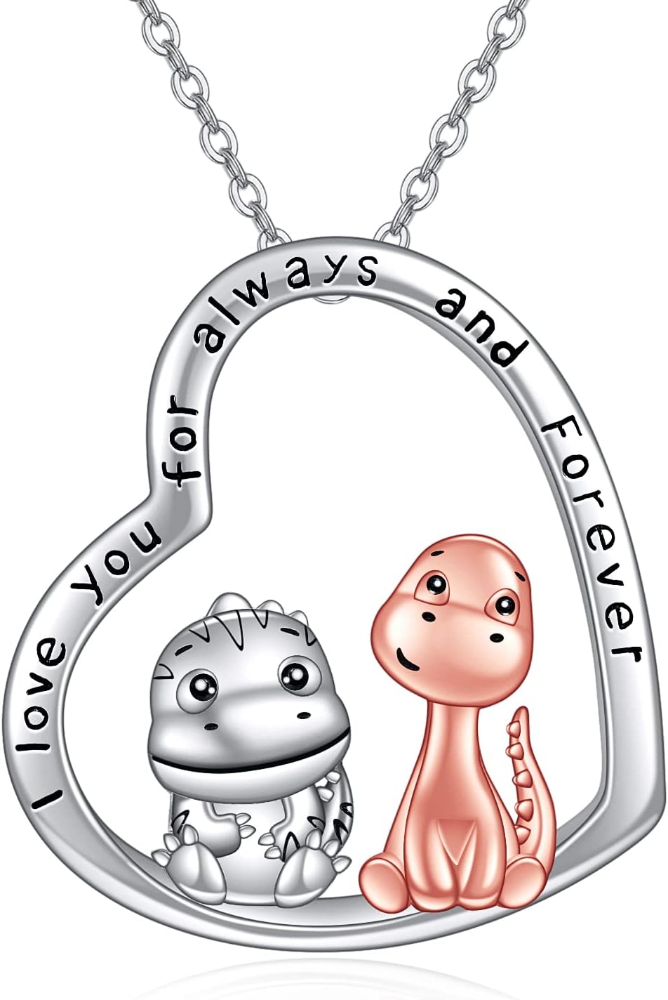 YAFEINI Animal Necklace S925 Sterling Silver RoosterDinosaurAxolotlPandaScorpionCowHummingbird Pendant Jewelry for Women