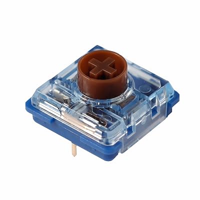 Kai-lh Low Profile Switches Deep Sea Silent MINI Switch Choc 1353 Linear Islet Tactile Whale Custom DIY for Mechanical Keyboard 10, Brown Switch