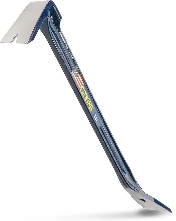 ESTWING Nail Puller - 18" USA Made I-Beam Pry Bar with Extreme Leverage Design & Forged Steel Construction - PB-18 | Made in USA, High Leverage Design, Built For The Pro, Chisel End, Forged In One Piece