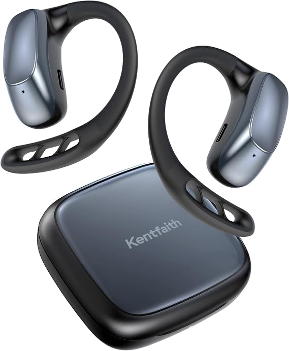 Kentfaith AI Language Translation Earbuds, 4-in-1 Translator Earbuds with AI Assistant, 132 Languages, 6 Modes, Real Time & Photo Translation Bluetooth 5.4 for Travel/Business/Learning