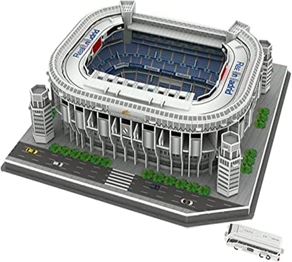 3d wooden puzzles, DIY Building Toy Model 3D Jigsaw Puzzle Football fans Memorial Gift,Bernabeu Stadium 3D puzzle,Santiago Football ground DIY Models,Football souvenir ornaments,Children's educational