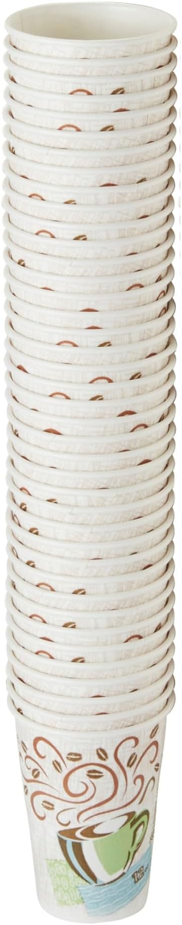 Dixie PerfecTouch Insulated Paper Hot Coffee Cups by GP Pro, 8 oz,50/pack