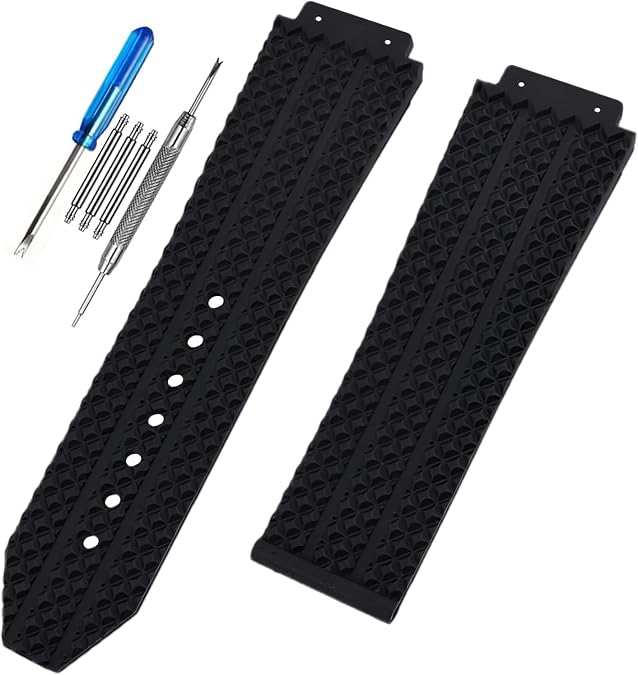 Watch Strap Compatible with Hublot Big Bang 19mm*25mm*22mm Rubber Band Replacement for men Silicone wirst watchband and women Bracelet