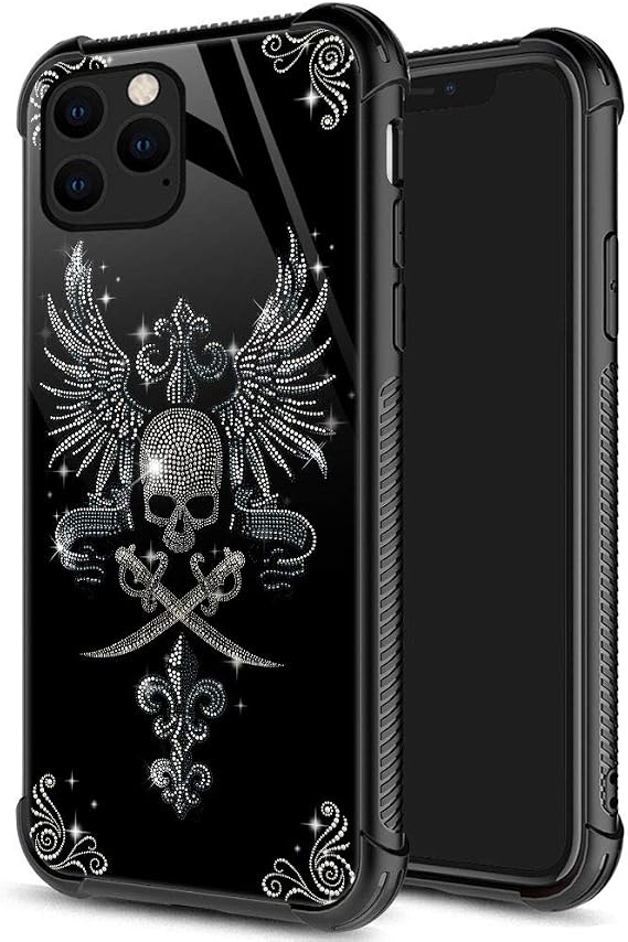 ZHEGAILIAN for iPhone 13 Case, Military-Grade Protection, All-Around Shockproof Corners, Anti-Scratch Phone Case for iPhone 13 - Diamond Skull
