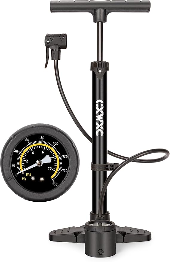 Bike Pump with Pressure Gauge- 160 PSI Bike Tire Pump