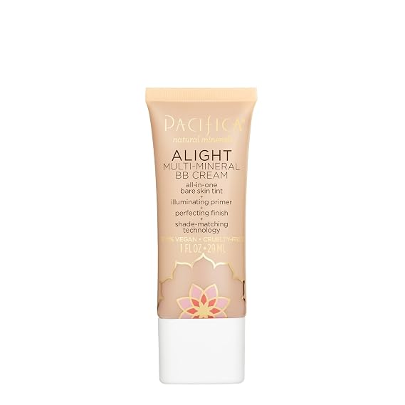 Pacifica Alight Multi-Mineral BB Cream Shade 11 Light Tinted Moisturizer & Primer in One, Sheer Glowing Coverage, Hydrates, Primes & Perfects, 100% Vegan Cruelty Free Dermatologist Tested