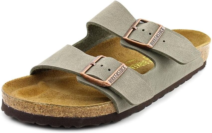 Birkenstock Unisex Arizona Sandal,Stone Birkibuc,43 M EU