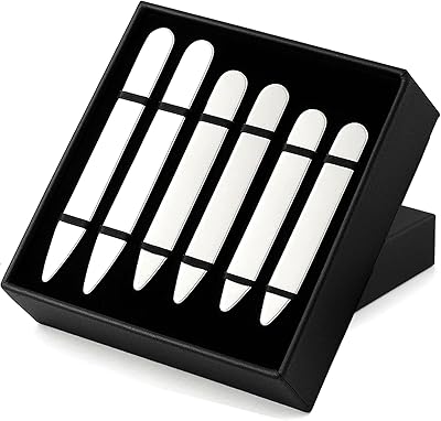 Stainless Steel Collar StiffenersNo Magnets included- B0FFTCD71TMetal Collar Stay Magnets- B0F1V1K9CL