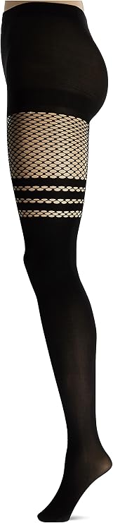 Leg Avenue Women's Dark Alternative Fishnet Tights