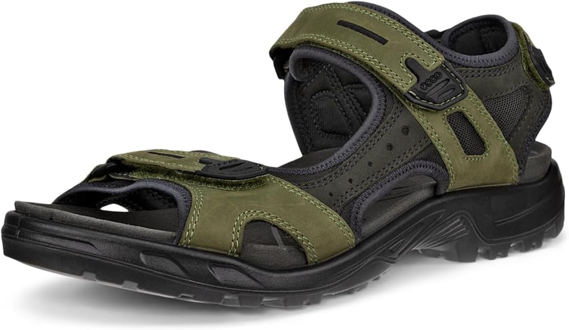 ECCO Mens 2026 Offroad Yucatan Lightweight Flexible Durable Leather Sandals