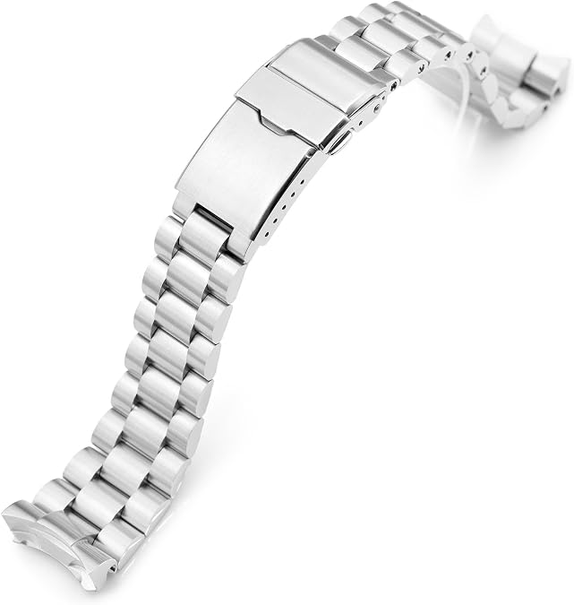 MiLTAT Endmill Metal Watch Band compatible with Seiko SKX007 SKX009, 22mm 316L SS