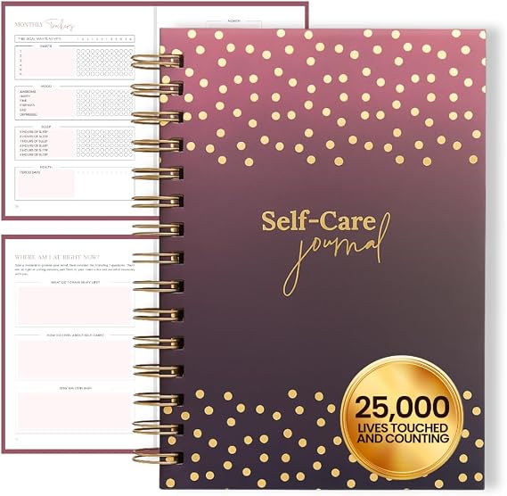 Daily Self Care Journal for Women - A5, Wellness Journal with Prompts - Women Gift Goal Journal for Happiness,Mindfulness,Productivity & Personal Development - Reduce Stress & Improve Mental Health -