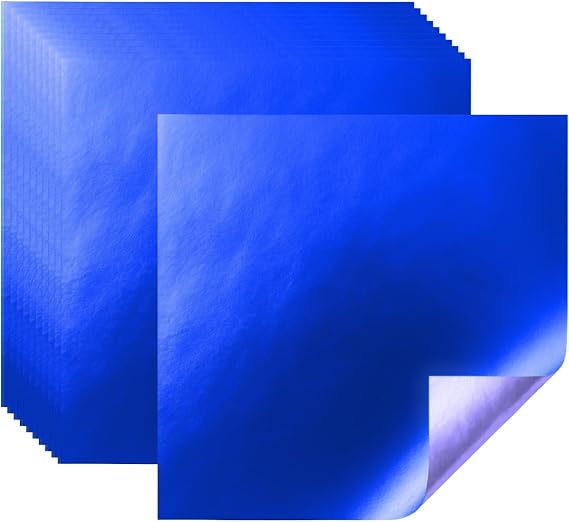 500 Sheets Chocolate Wrappers Candy Wrappers Confectionery Foil sheets DIY Candy and Chocolate Wrapping For All Occasions Foil Wrappers - 3 x 3 Inch (Dark Blue)