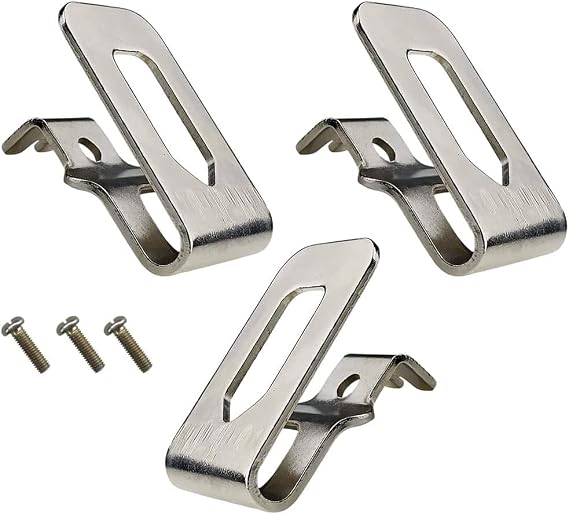 DCD794, DCD794B, DCD794D1, Belt Clips Steel Suitable For D-alt 20V Max 1/2" Brushless Cordless Compact Drill Driver 3/Pcs