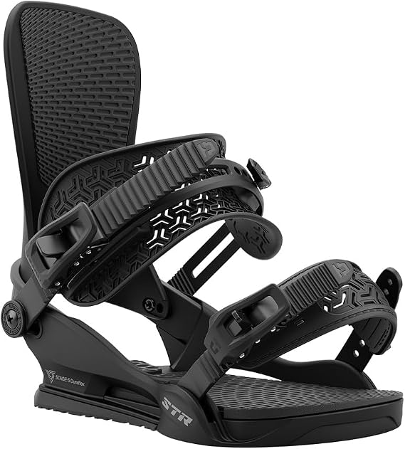 Union STR Men's Snowboard Bindings, Black 25, Medium