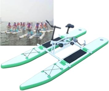 Water Bike Boats Inflatable Water Bikes, Park Water Pedal Boats, Single Foot Sightseeing Bikes, Leisure Boats (Single)