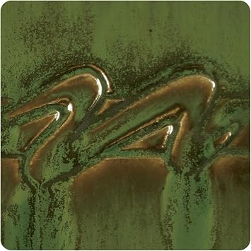 AMACO Potter's Choice PC-42 Seaweed Deep Green High Fire Glaze Pint, 16 oz. (473 mL), Layerable Mid-High Fire Cone 5-6 (PC) Liquid Ceramic Pottery Glaze for Bisque