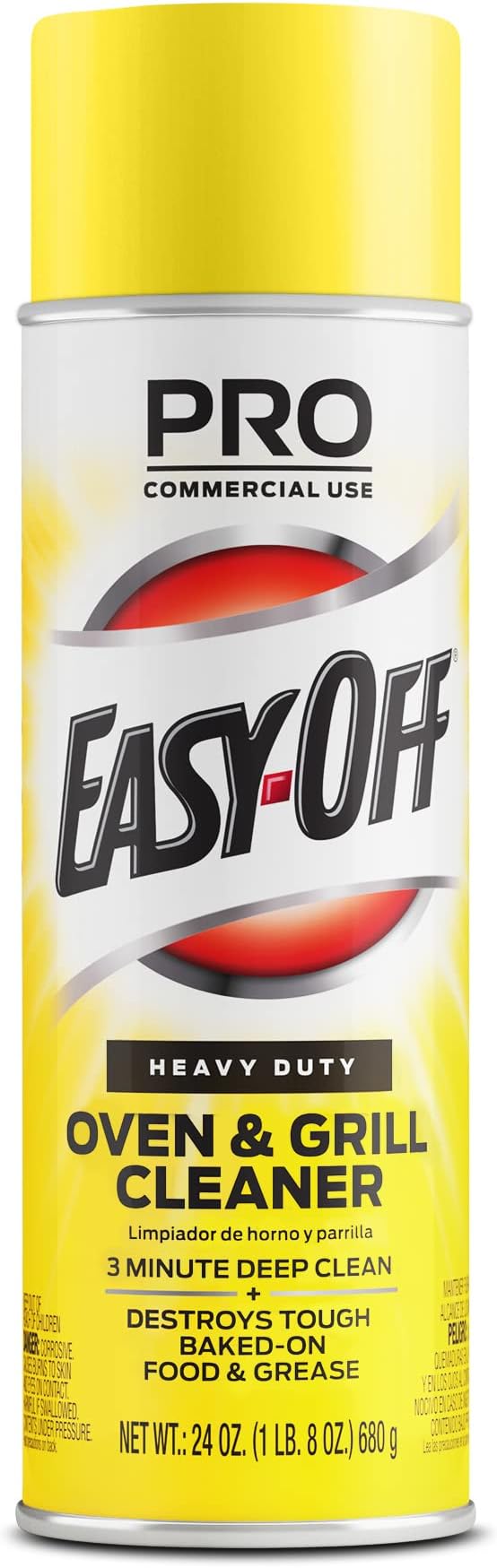 Easy off Heavy Duty Oven and Grill Cleaner, 48 Ounce | Heavy duty oven and grill cleaner that cuts baked-on grease and burnt carbon in 5 minutes; works on warm or cold surfaces