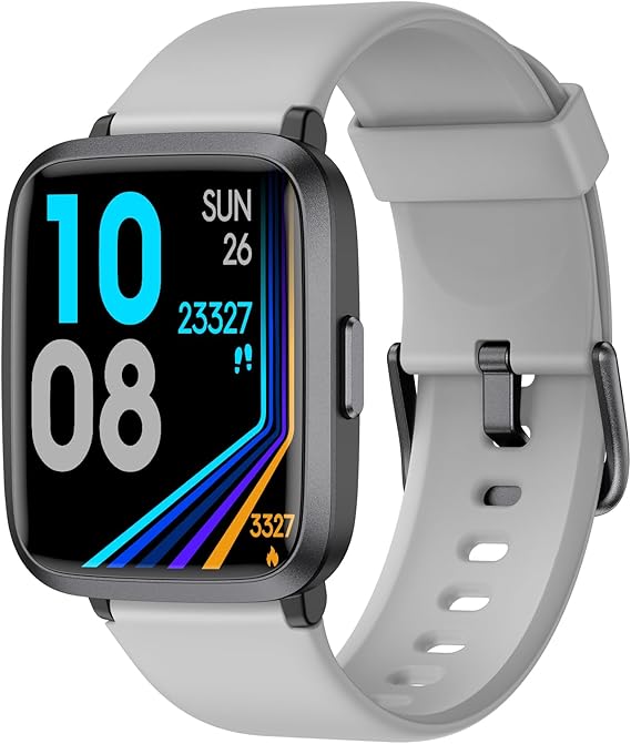 POIUZET Fitness Tracker, Fitness Watch with Blood Oxygen, Heart Rate Monitor, Steps Calories Counter, Sleep Monitor, Pedometer IP68 Waterproof, Smart Watch for Android iPhones