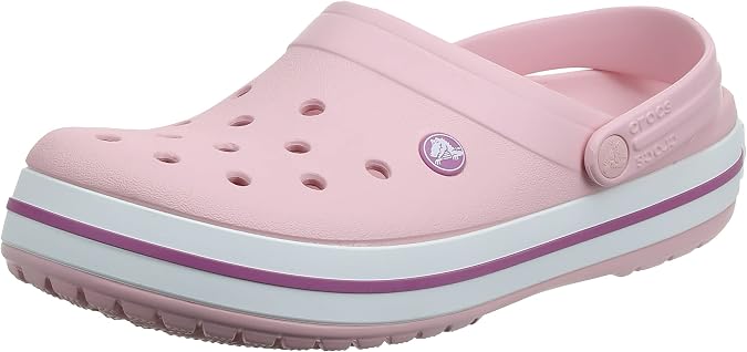 Crocs Unisex-Adult Crocband Clog, Pearl Pink/Wild Orchid, 15 Women/13 Men