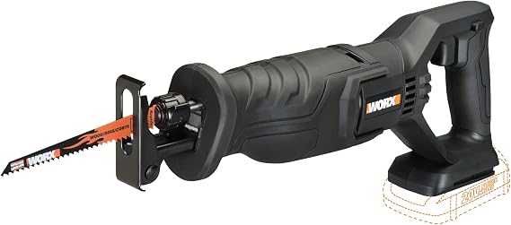 WORX Cordless Reciprocating Saw, 20V 13/16-Inch, WX500L.9