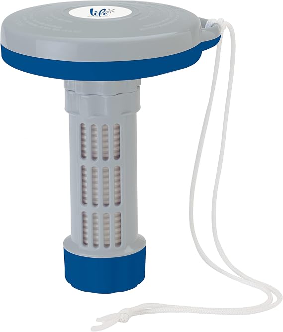 Life Floating Deluxe Bromine, Chlorine Tablet Dispenser for Small Pools or Spa