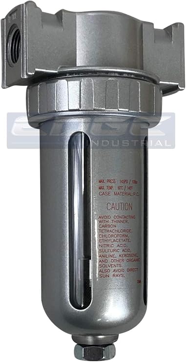 In LINE Desiccant AIR Dryer for Compressed AIR Great for Pneumatic Tools Spray Booth Plasma Cutter, with Desiccant beads (3/8" NPT)