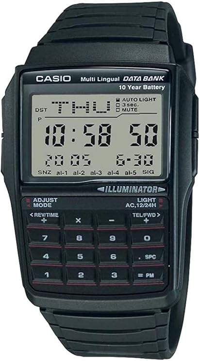 Casio DBC-32-1A Data Bank Digital Men's Wristwatch with Genuine Box Overseas Model Black
