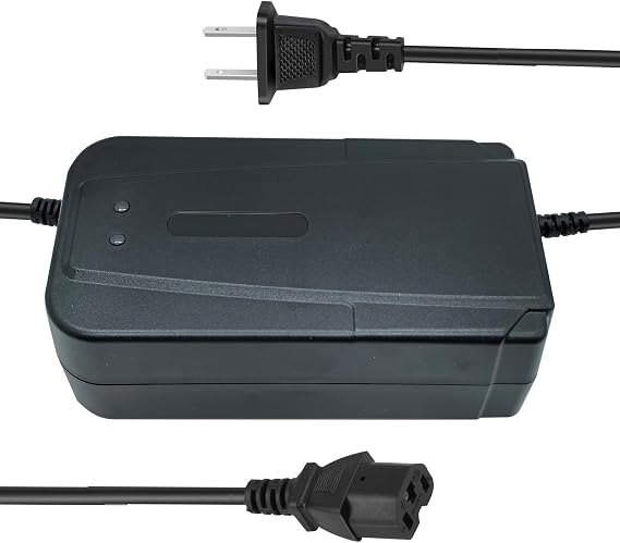 48V 12AH (SLA) Lead Acid Battery Charger for AC Adapter 3-Pin 3 Holes Plug Power Supply Cord