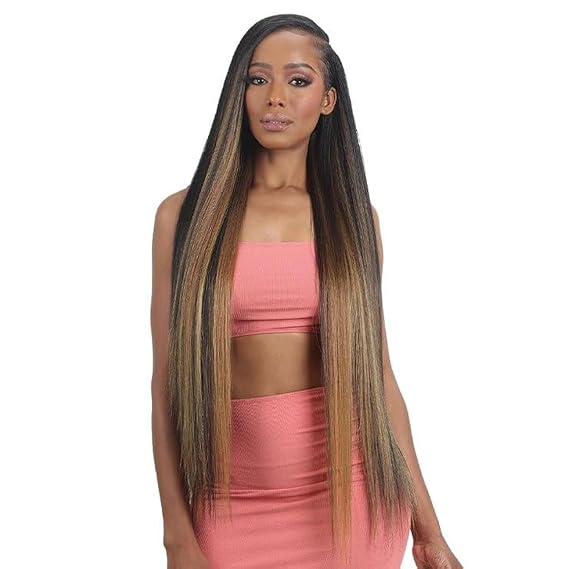 STRAIGHT 30" (1 Jet Black) - Shake-N-Go Organique Mastermix Synthetic Bundle Weave