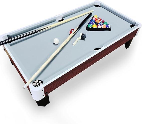 OYE 40 Inch Pool Table Top, 3.5FT Mini Pool Table Top, Small Wooden Snooker Tabletop, Billiards Tabletop Set for Children with Full Accessories