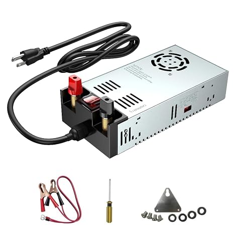 Anbull New Version 600W 110V AC to 12V DC Converter,with ON/Off Switch