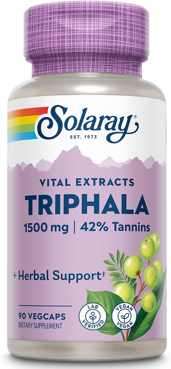 SOLARAY Triphala Extract 500 mg VCapsules | 90 Count