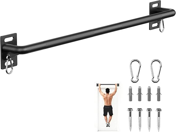 Wall Mounted Pull Up Bar, Chin Up Bar for Home Gym Strength Training