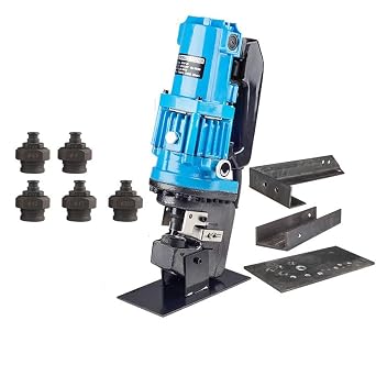 CGOLDENWALL 1200W Hydraulic Hole Puncher Electric Hydraulic Hole Punching Tool Hole Digger for Steel Plate Angle Steel Plate Iron Plate Aluminum Plate CE&ROHS Certificate 110V Short Model