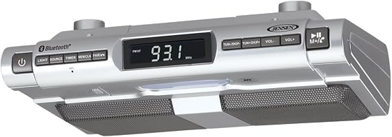 JENSEN SMPS-628 Under-Cabinet Universal Bluetooth Music System